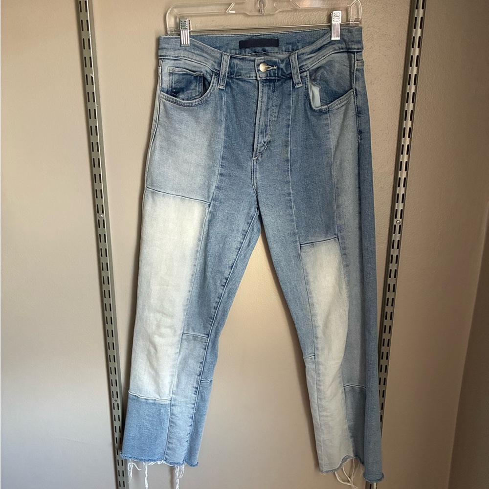 Joe’s Jeans - Patchwork Denim High Rise Cropped Jeans